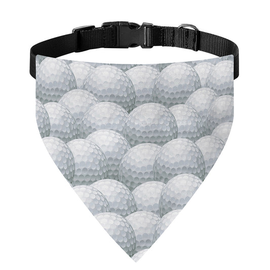 Big Golf Ball Pattern Print Over The Collar Dog Bandana
