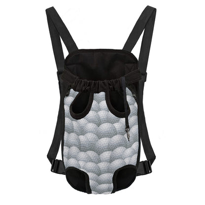 Big Golf Ball Pattern Print Pet Carrier Backpack