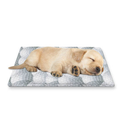 Big Golf Ball Pattern Print Pet Cooling Mat Cover