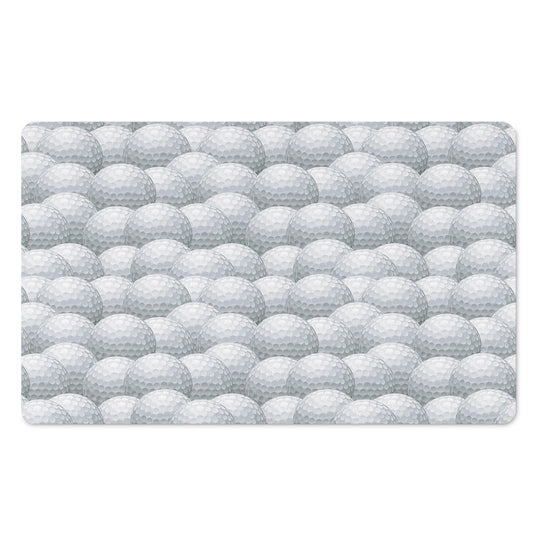 Big Golf Ball Pattern Print Polyester Doormat