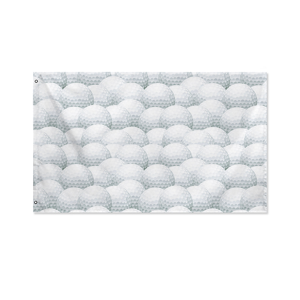 Big Golf Ball Pattern Print Polyester Flag
