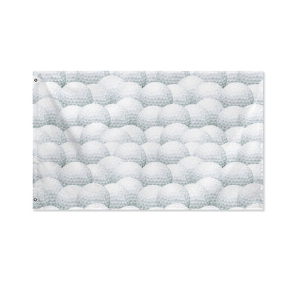 Big Golf Ball Pattern Print Polyester Flag