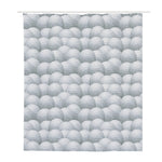 Big Golf Ball Pattern Print Polyester Shower Curtain