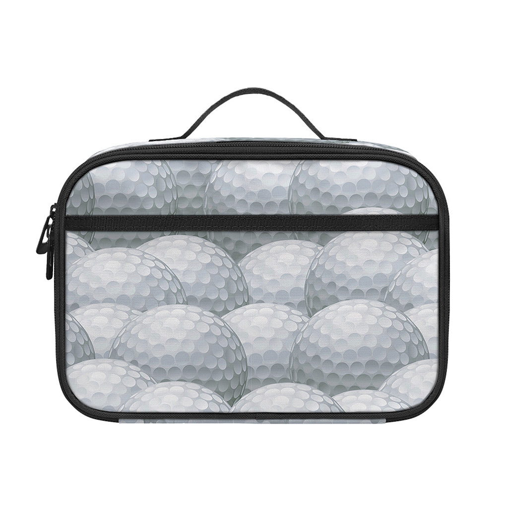 Big Golf Ball Pattern Print Portable Lunch Bag