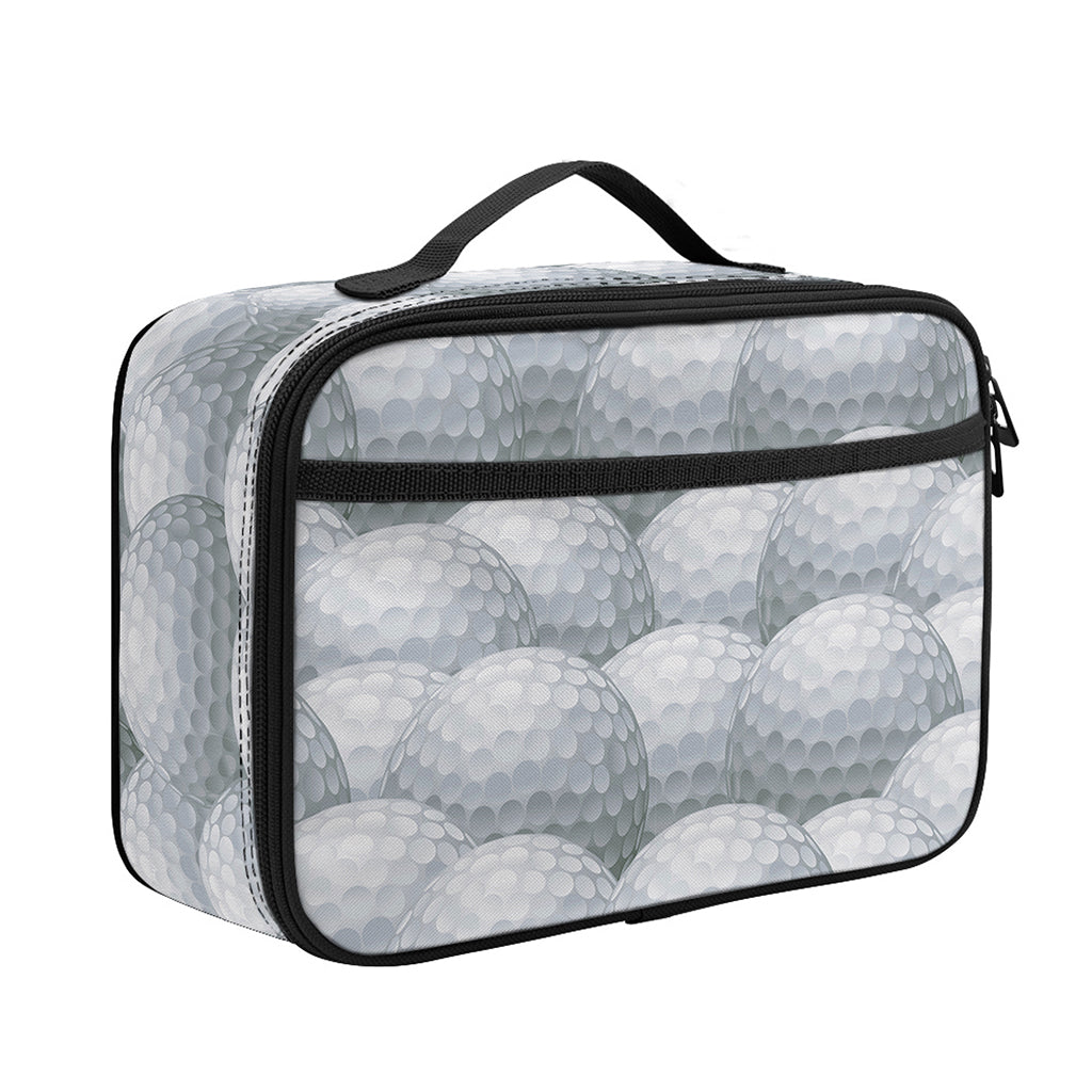 Big Golf Ball Pattern Print Portable Lunch Bag