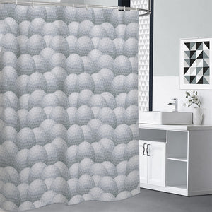 Big Golf Ball Pattern Print Premium Shower Curtain