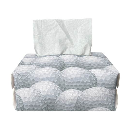 Big Golf Ball Pattern Print Rectangle Tissue Box Cover