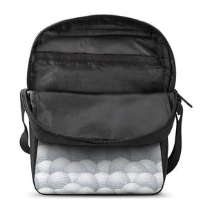 Big Golf Ball Pattern Print Rectangular Crossbody Bag