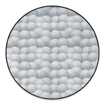 Big Golf Ball Pattern Print Round Floor Mat