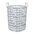 Big Golf Ball Pattern Print Round Laundry Basket
