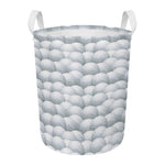 Big Golf Ball Pattern Print Round Laundry Basket
