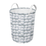 Big Golf Ball Pattern Print Round Laundry Basket
