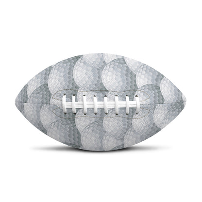 Big Golf Ball Pattern Print Rugby Ball