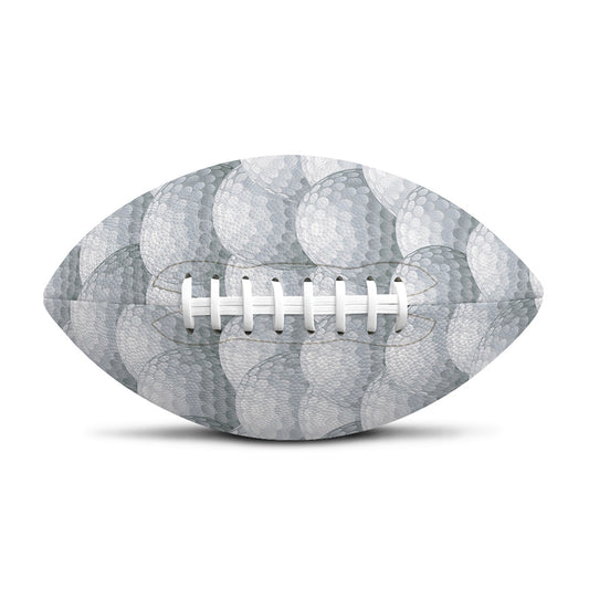 Big Golf Ball Pattern Print Rugby Ball