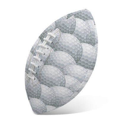 Big Golf Ball Pattern Print Rugby Ball