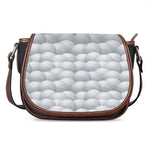 Big Golf Ball Pattern Print Saddle Bag