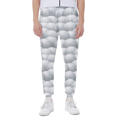 Big Golf Ball Pattern Print Scuba Joggers