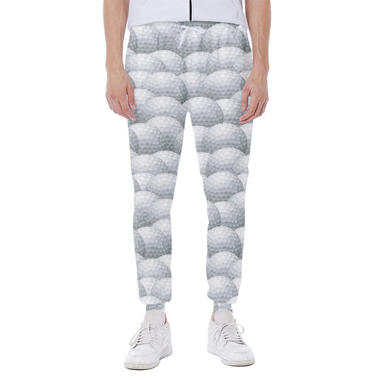Big Golf Ball Pattern Print Scuba Joggers