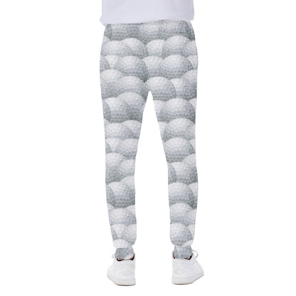 Big Golf Ball Pattern Print Scuba Joggers