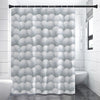 Big Golf Ball Pattern Print Shower Curtain