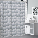 Big Golf Ball Pattern Print Shower Curtain