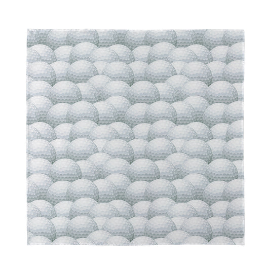 Big Golf Ball Pattern Print Silk Bandana