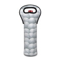 Big Golf Ball Pattern Print Single Neoprene Wine Tote