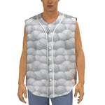 Big Golf Ball Pattern Print Sleeveless Baseball Jersey