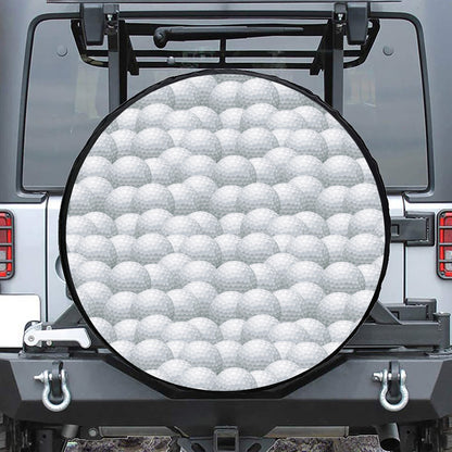 Big Golf Ball Pattern Print Tire Cover