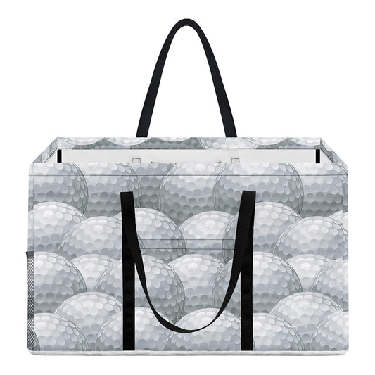 Big Golf Ball Pattern Print Utility Tote Bag