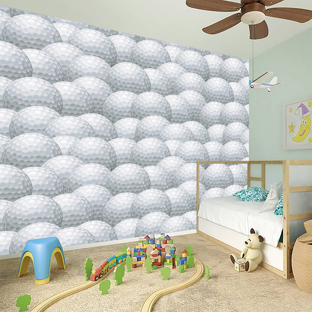 Big Golf Ball Pattern Print Wall Sticker