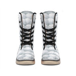 Big Golf Ball Pattern Print Winter Boots