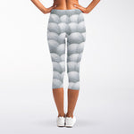 Big Golf Ball Pattern Print Women's Capri Leggings