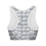 Big Golf Ball Pattern Print Women's Sports Bra