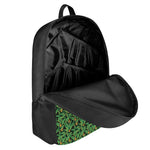 Bird Of Paradise And Palm Leaves Print 17 Inch Backpack