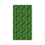 Bird Of Paradise And Palm Leaves Print Baby Crib Sheet