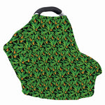 Bird Of Paradise And Palm Leaves Print Baby Seat Cover