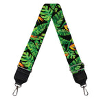 Bird Of Paradise And Palm Leaves Print Bag Strap