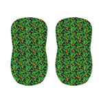 Bird Of Paradise And Palm Leaves Print Bar Stool Covers