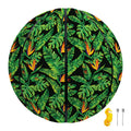 Bird Of Paradise And Palm Leaves Print Basketball