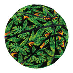 Bird Of Paradise And Palm Leaves Print Basketball