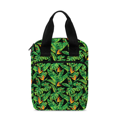 Bird Of Paradise And Palm Leaves Print Bible Tote Bag
