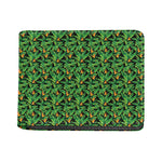 Bird Of Paradise And Palm Leaves Print Bifold Wallet