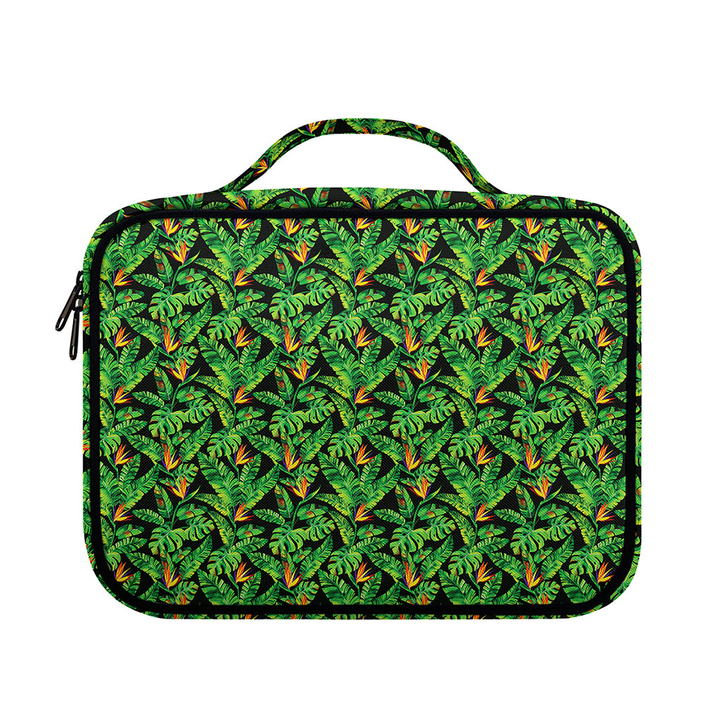 Bird Of Paradise And Palm Leaves Print Briefcase Bible Bag