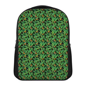 Bird Of Paradise And Palm Leaves Print Casual Backpack