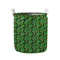 Bird Of Paradise And Palm Leaves Print Collapsible Laundry Basket