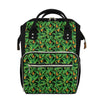 Bird Of Paradise And Palm Leaves Print Diaper Bag