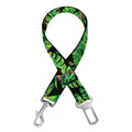 Bird Of Paradise And Palm Leaves Print Dog Seat Belt