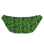 Bird Of Paradise And Palm Leaves Print Fanny Pack