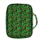 Bird Of Paradise And Palm Leaves Print Front Pocket Bible Bag